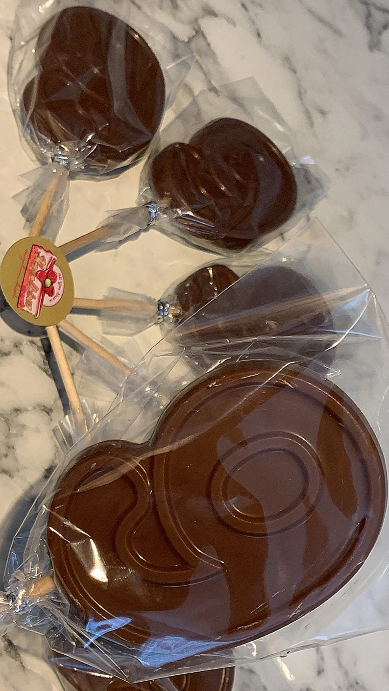 No 9 Belgian Chocolate Number lollipops