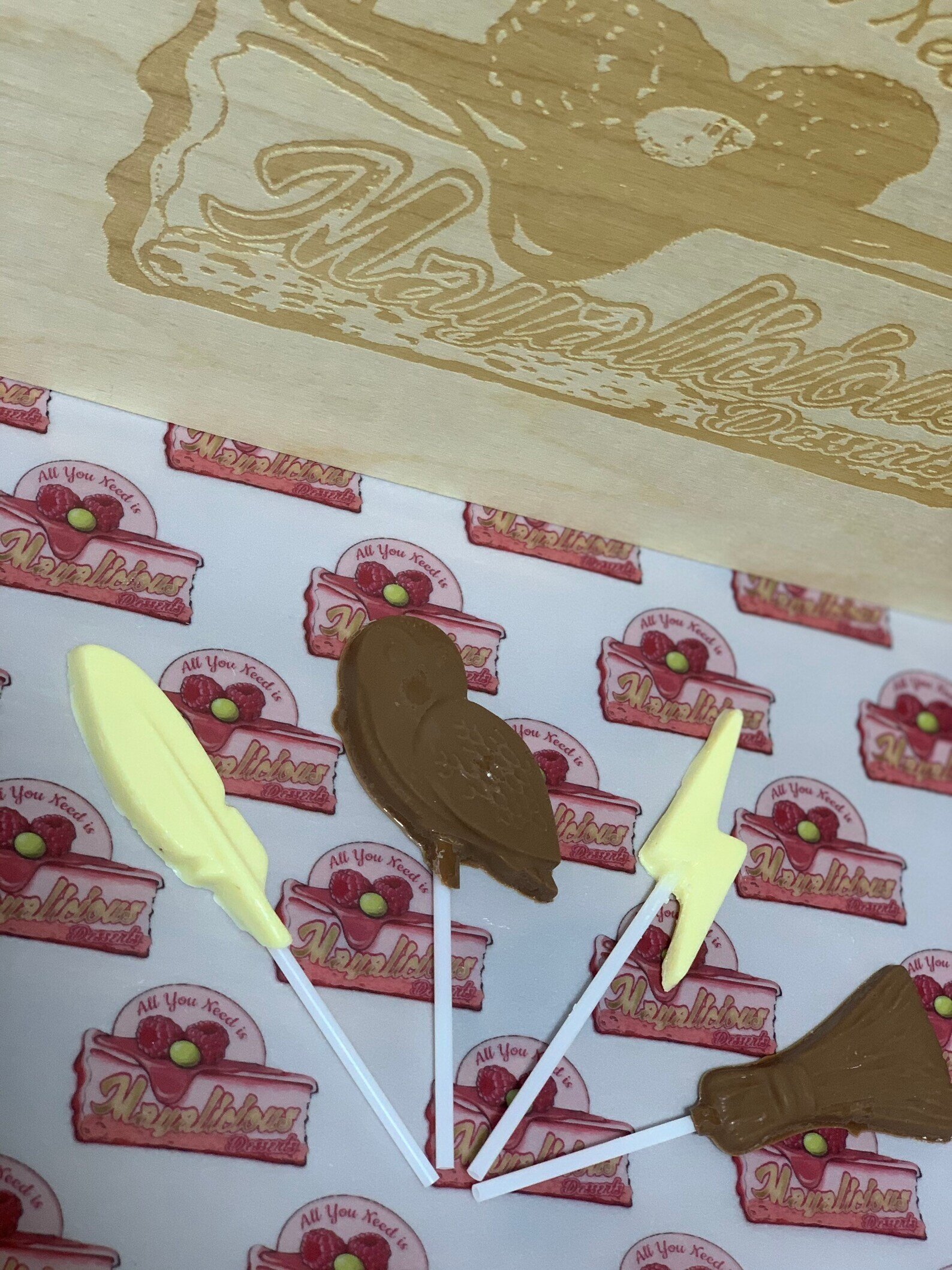 Belgian Chocolate Harry Potter themed lollipops